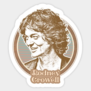 Rodney Crowell //// Retro Fan Art Design Sticker